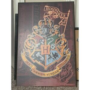 Silver Buffalo Harry Potter Hogwarts Crest Wall Sign